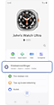 Startskjermbildet i Galaxy Wearable-appen for en Galaxy Watch.