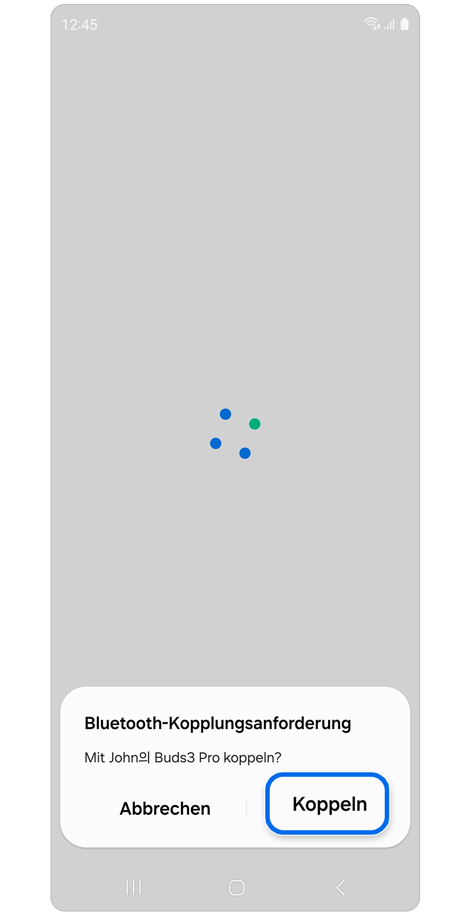 Bluetooth-Kopplungsanforderung
