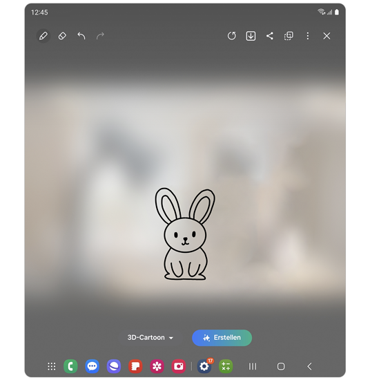 Skizze eines Kaninchens