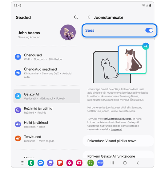 Joonistamisabi seaded.