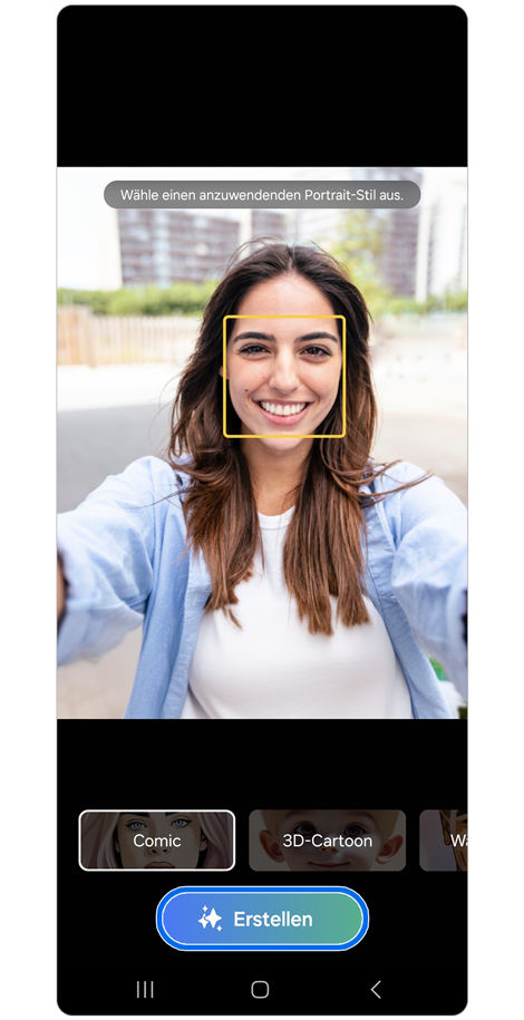 Stilauswahl für das Porträtbild