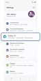 Settings home page