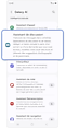 Écran d'accueil du menu Galaxy AI.