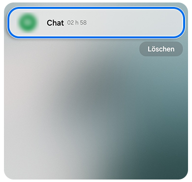 Frontdisplay eines Galaxy Z Flip