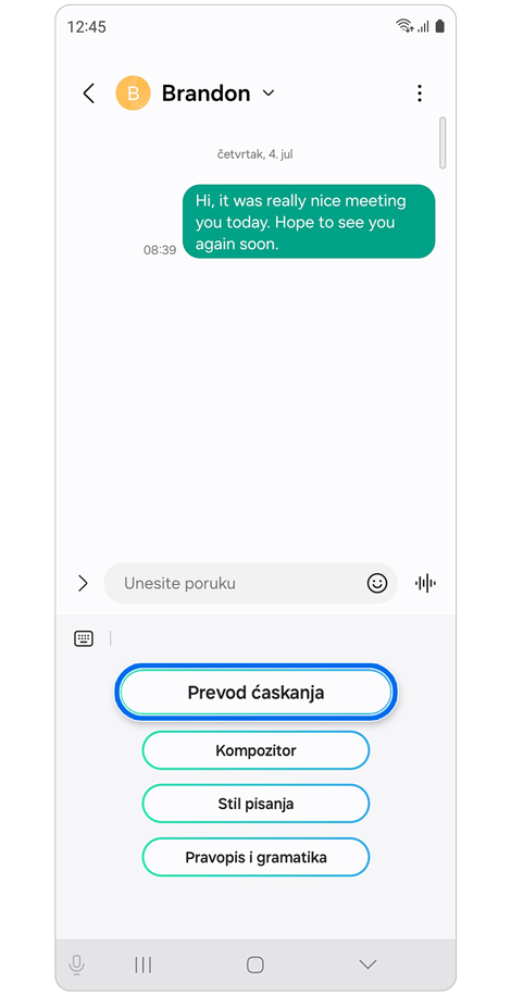 Opcije Pomoć za ćaskanje