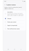 Opciones para cuándo mostrar un reloj y notificaciones.