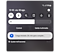 Panel de acceso rápido del dispositivo móvil Galaxy.