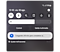 Panel de acceso rápido del dispositivo móvil Galaxy.