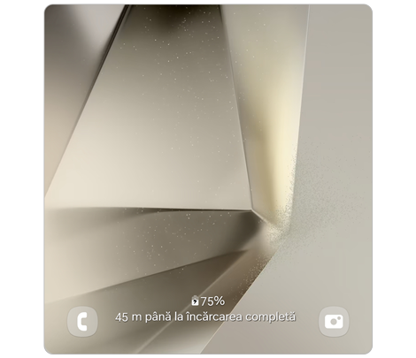 Galaxy mobile device lockscreen.