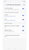 Écran d'accueil du menu des contrôles des écouteurs dans l'application Galaxy Wearable.