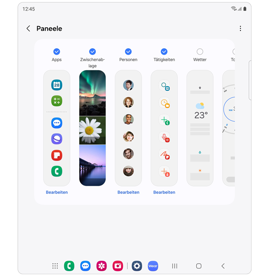 Seiten-Paneel nach One UI 6.1.1