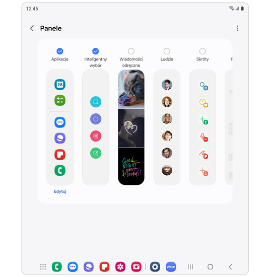 Panel Edge przed One UI 6.1.1