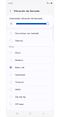Pantalla de vibración de llamada.