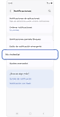 Pantalla de ajustes de notificaciones.