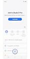Startbildschirm der Galaxy Wearable App