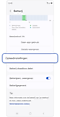Scherm instelling batterij
