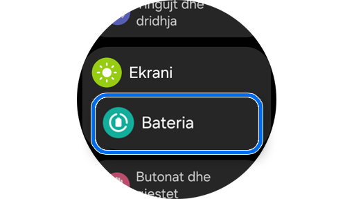 Ekrani kryesor Cilësimet.