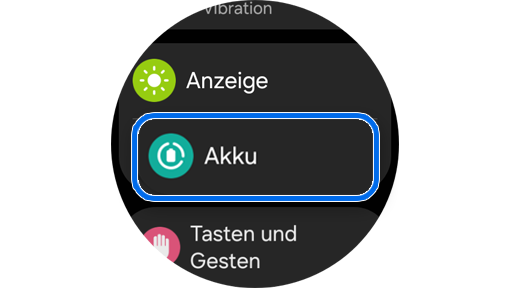 Startbildschirm „Einstellungen“