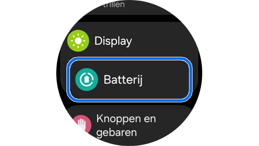 Instellingen startscherm.