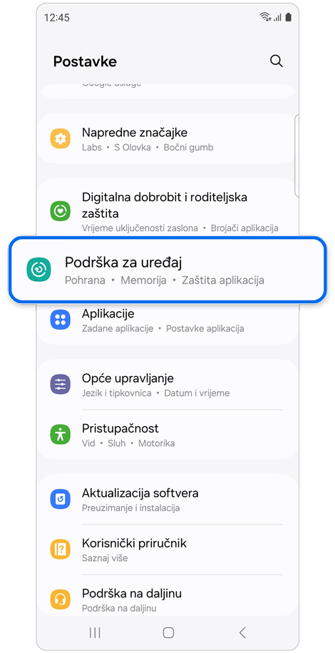 Postavke početnog zaslona