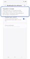 Ecrã Atualização de software