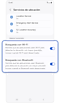 Pantalla de servicios de ubicación