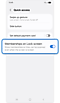 Quick access settings.
