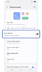 Home screen settings.