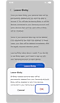 Leave Bixby settings with a pop-up with confirmation of leaving Bixby.