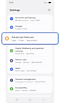 Settings home screen.