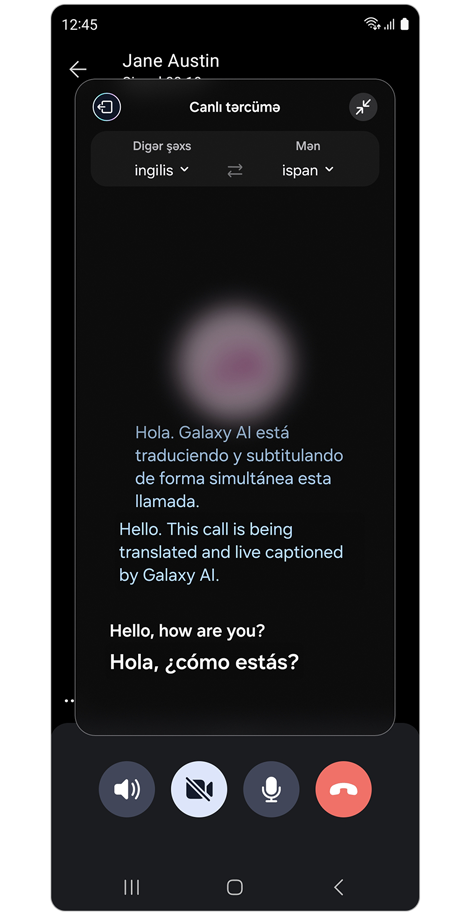 Zəng zamanı canlı tərcümə