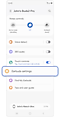 Galaxy Buds settings selected on Galaxy Buds home screen.