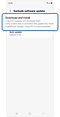 Earbuds software update screen