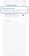 Option to download and install software updates.