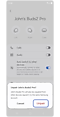 Unpair pop-up window.