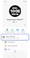 A Galaxy Watch’s home screen in the Galaxy Wearable app.
