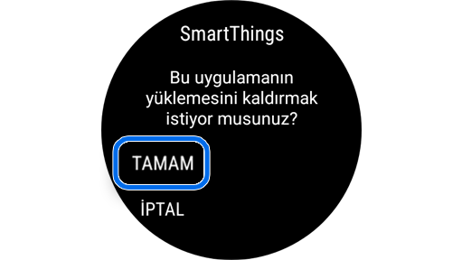Son silme işlemine geçmeden önce uygulamayı kaldırmak için verilecek son izin.