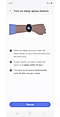 Instructions for sleeping with your Galaxy Watch while using the Sleep apnea feature.