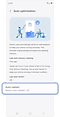 Auto optimisation settings.