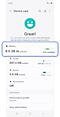 Device care home screen