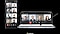 Se muestra un Galaxy Z Fold5 plegado desde la Cover Screen. A su lado hay otro Galaxy Z Fold5 en modo Flex. Ambos están ejecutando la misma videoconferencia en Google Meet. En la pantalla de portada del dispositivo plegado se muestran ocho cuadrados de participantes. En el dispositivo en modo Flex, Google Meet está en la pantalla superior con cuatro cuadros de participantes. En la pantalla inferior, se utiliza un S Pen para editar un archivo de presentación.