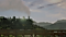 A train goes around the tracks through a mountain landscape. The landscape looks like real, but it is a scene provided by Ambient Mode of The Serif. The Serif with QLED Ambient Mode surrounded by toy trains, and it blends well with the space. It shows unique inspiration for your space.