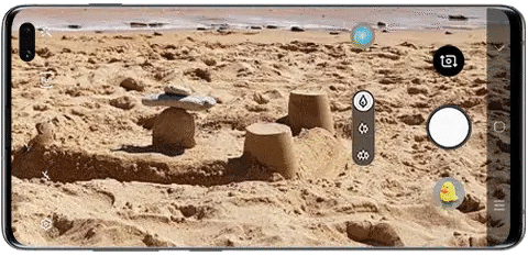 Lente ultra amplio de la cámara del Galaxy S10