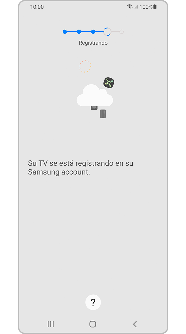 tv is registered on samsung account