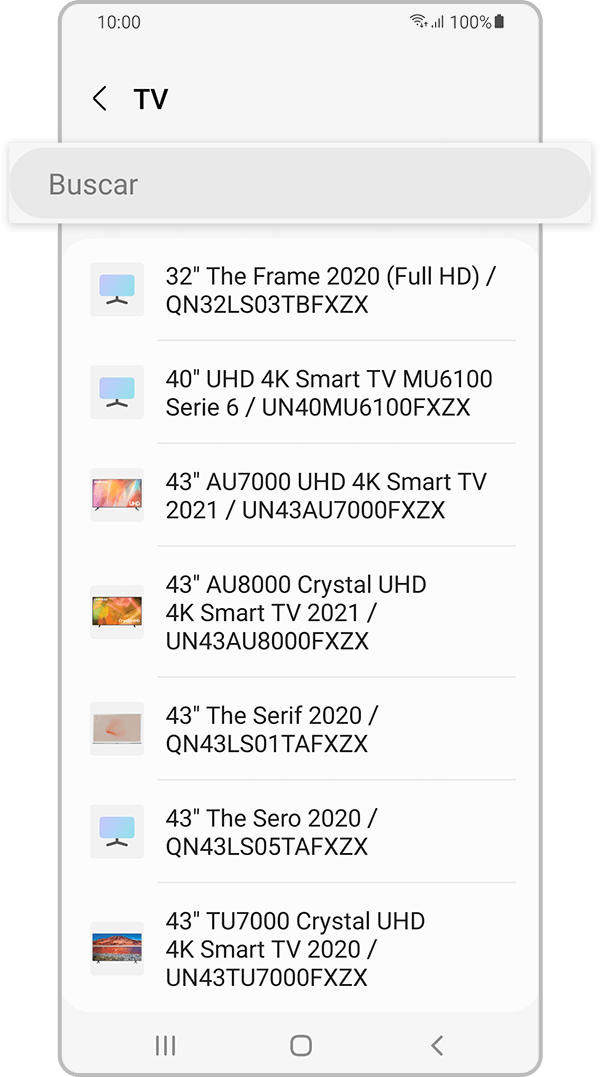 searching for your device on the list