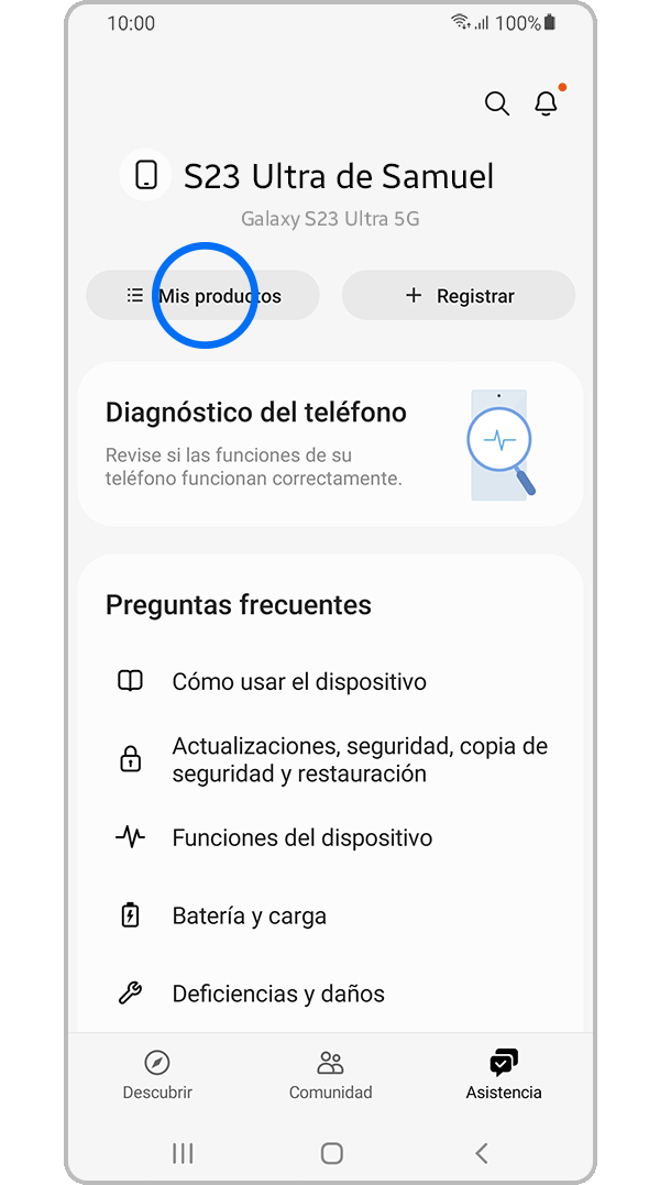 Paso 3. Selecciona Mis Productos.