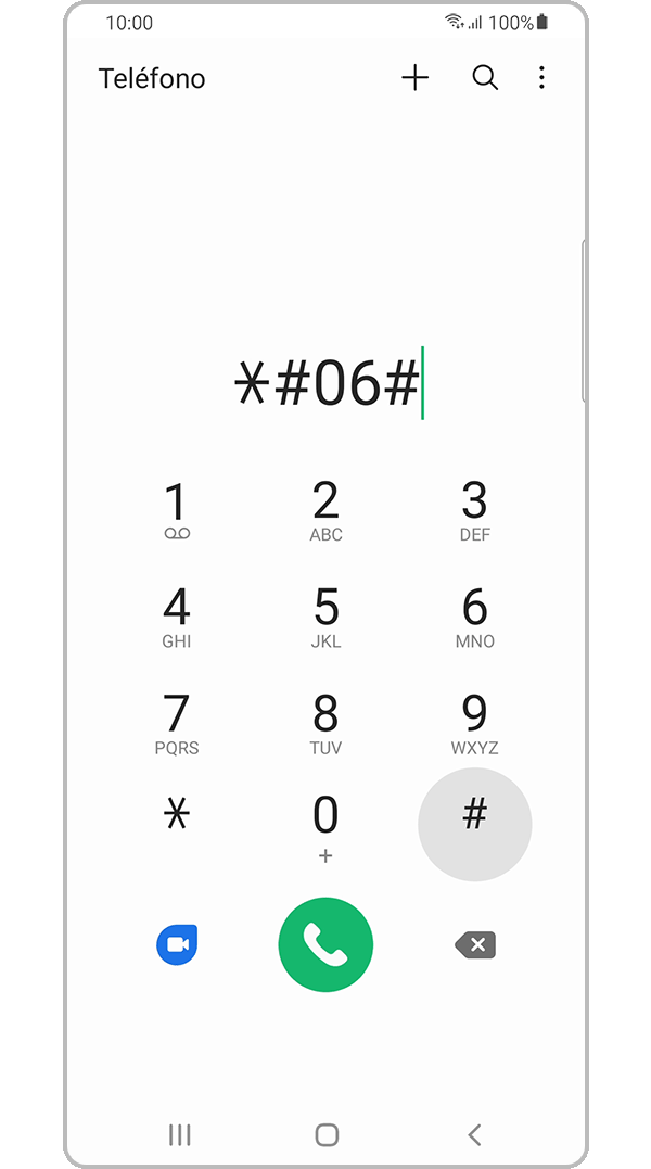 Paso 2. Teclea el código *#06#.