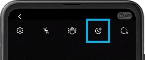 imagen del icono de la luna en el dispositivo