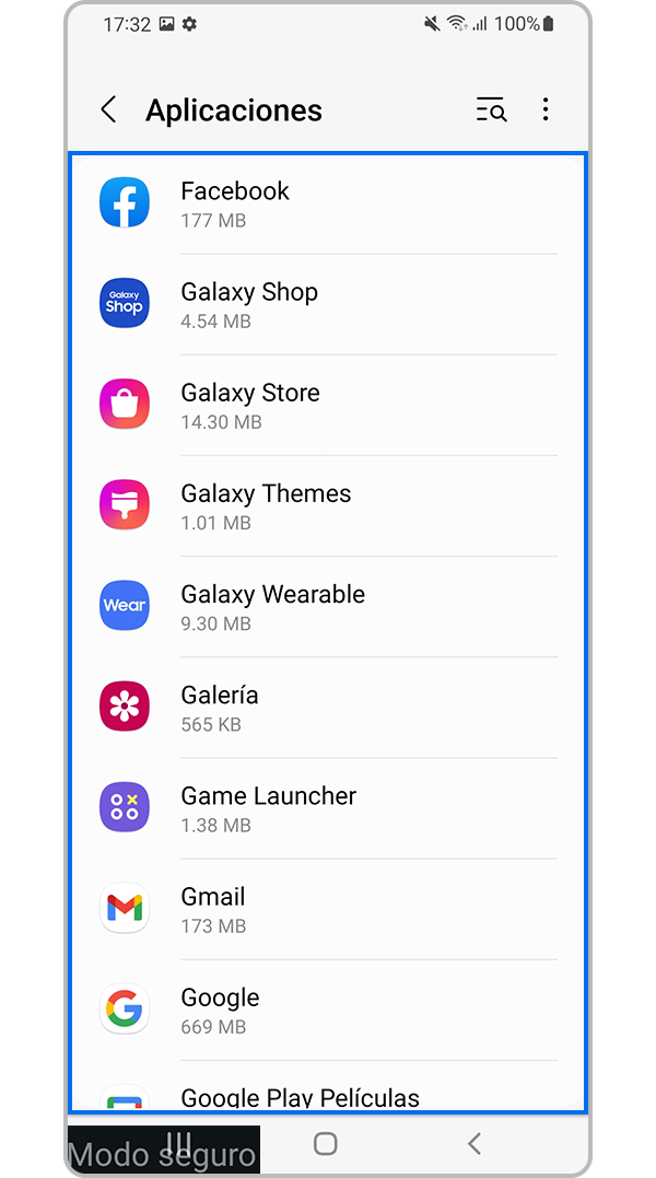 Identifica las aplicaciones desconocidas o maliciosas