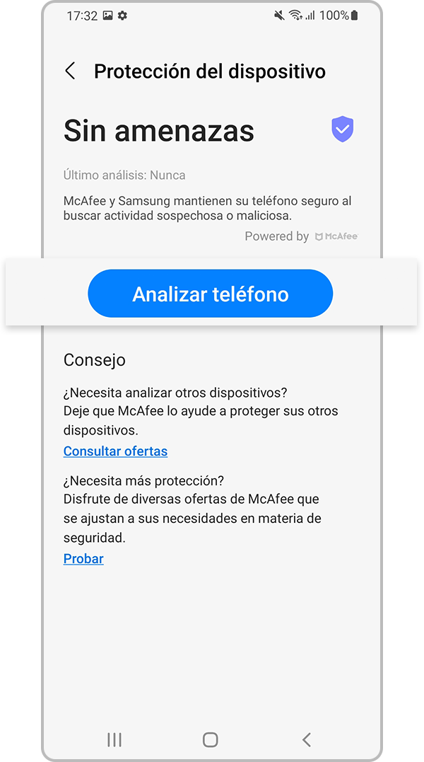 Toca Escanear teléfono